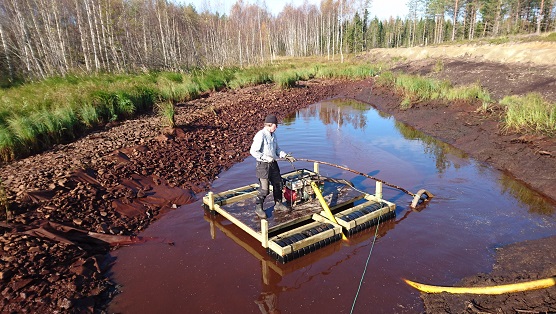 Lietteenpumppausta Kokkohaarassa.